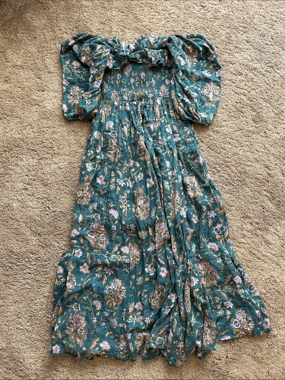 Free People Oasis Print Floral MIDI Dress - Picture 5 of 5
